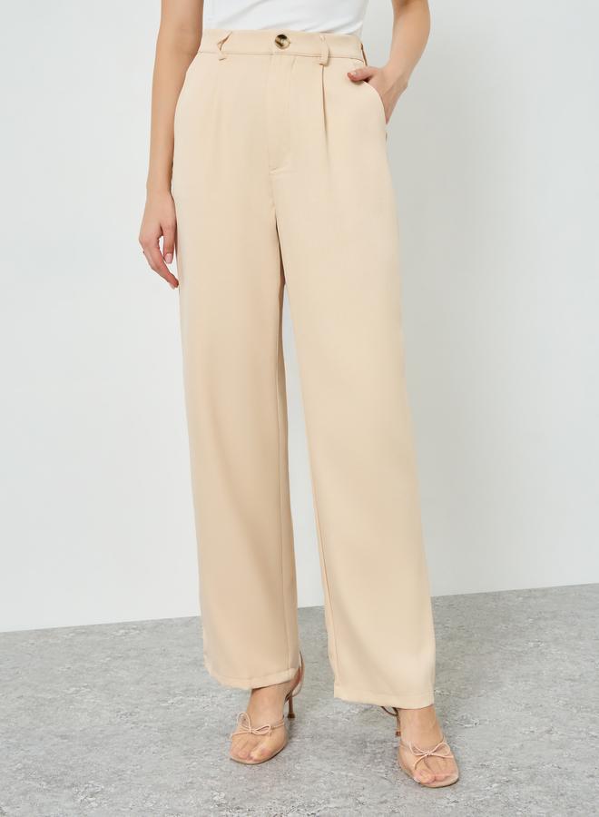 Styli Women Beige Blazer and Wide Leg Pants Co-Ords - Image 5